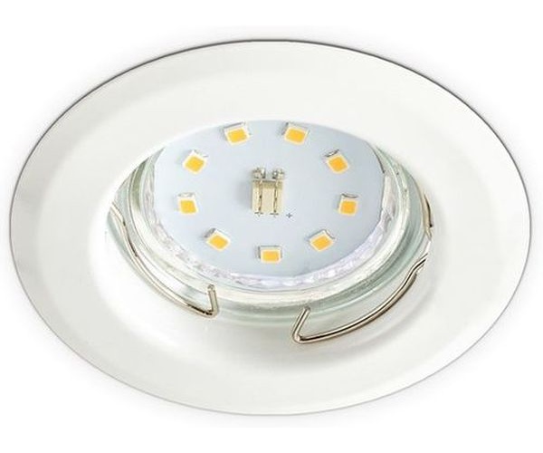 Rondelle métal ronde fixe - Blanche