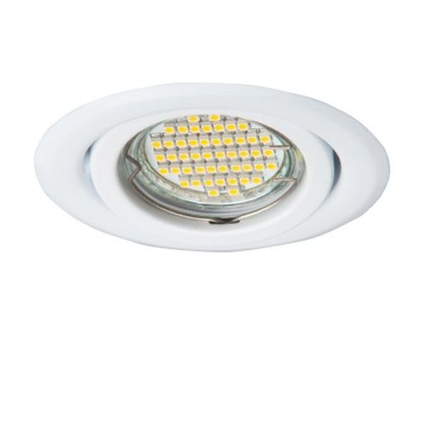 Rondelle métal ronde basculante - Blanche