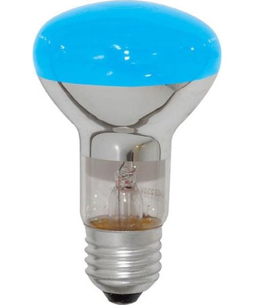 Ampoule spot Incand. réflecteur R80 E27 60W Bleue
