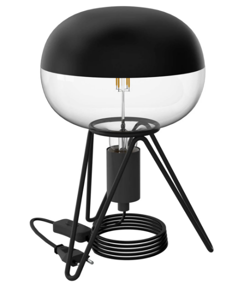Calex table luminaire Tripod Black E27 1.5m cable