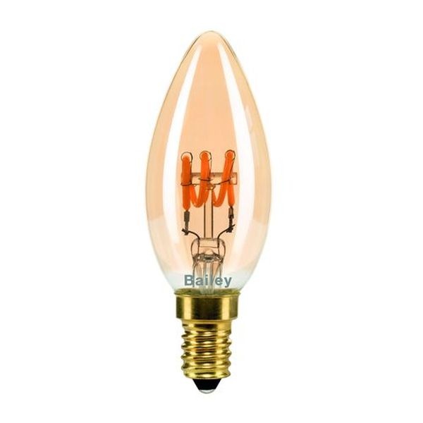 Ampoule LED Fil. (S) Flamme Gold 2200K 2.7W 90L E14 dimmable