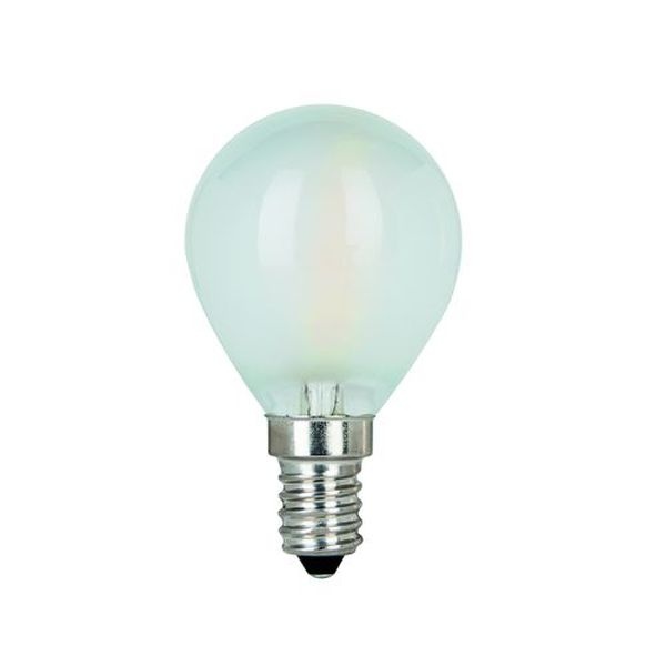 Ampoule LED Fil. mini sphér. 2700K dépoli 380L 4W E14 -dimmable -Bailey