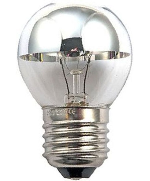 Ampoule Incand. Calotte argentée Sphérique E27 40W