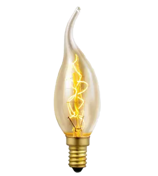 Ampoule DECO "Vintage" forme Flamme Coup de vent