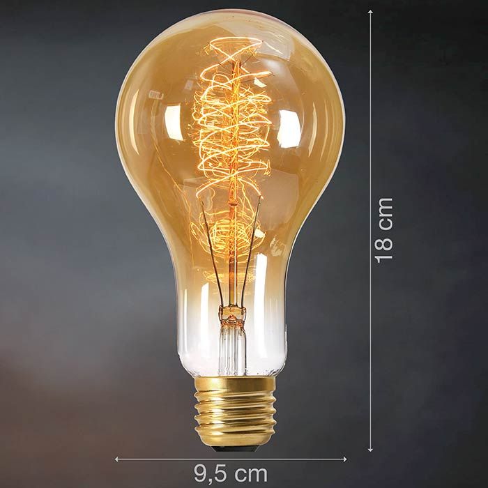 Ampoule DECO Géante 40W 2000K E27 - dim.