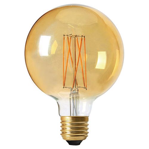 Ampoule LED Fil. G125 2100K 4W E27dim. Ambrée