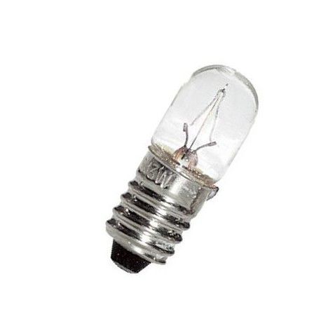 Ampoule miniature 2700K E10 T10x28 12V 100mA 1,2W C-2R