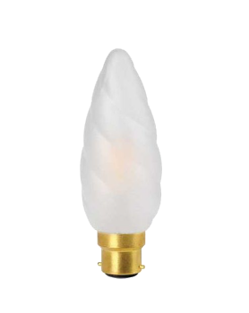 Ampoule LED Fil. Flamme Torsadée Géante Dépolie 2700K 4W 450L B22 IRC90