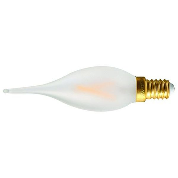 Ampoule LED Fil. Flamme CDV Dépolie 2700K 2W 230Lm E14 IRC90