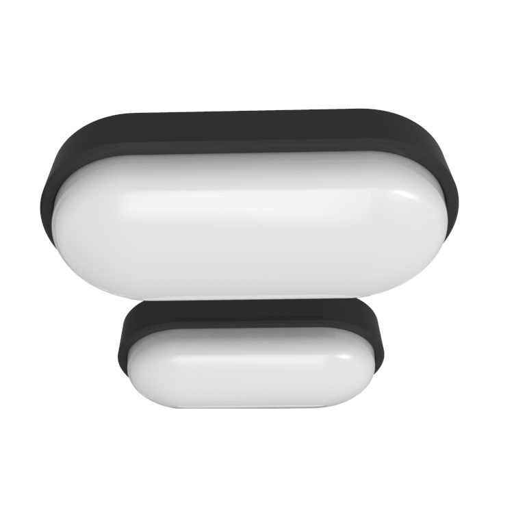 Hublot ovale LED intégrées 4000K 12W 1050L IP54 - Blanc