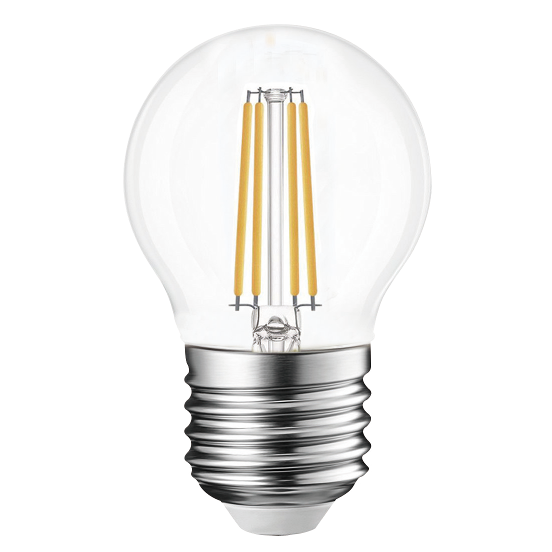 Ampoule LED Fil. Mini sphér. claire 3000K 2,5W 470L E27 - classe B