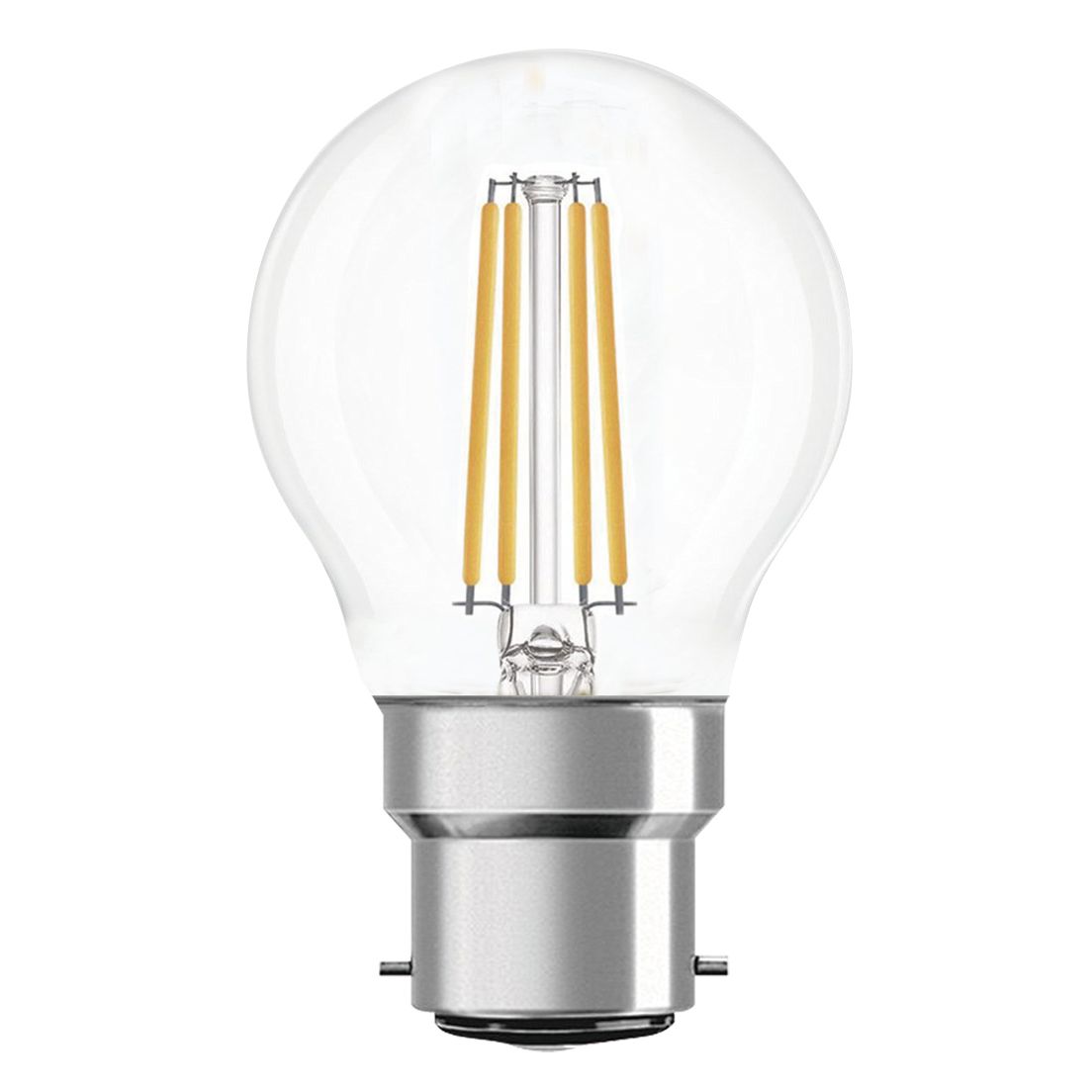 Ampoule LED Fil. (D) Mini sphér. claire 4000K 4W 806L B22 - classe B