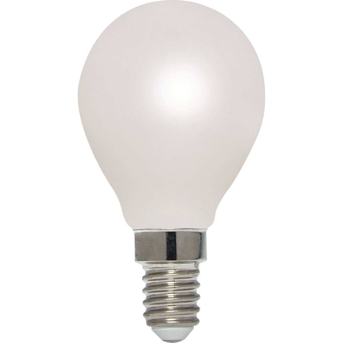 Ampoule LED Fil. Mini sphér. Milky 4000K 2,5W 470L E14 - classe B
