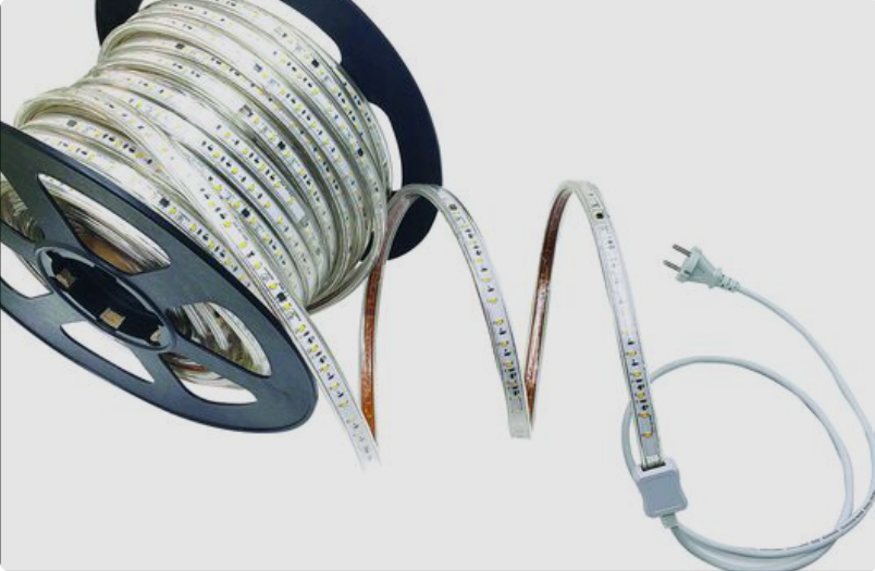 Ruban LED SMD 230V 50M 280W 5.6W/m 25250L 5000K connection (max100m)