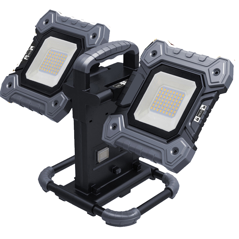 Projecteur LED de chantier 2X30W 6300Lm 5000K 220V -câble 3m