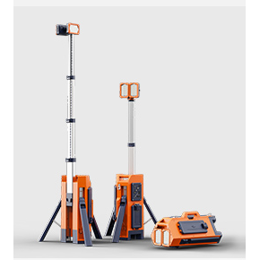 Projecteur de Chantier télescopique 8000-15000Lm - nu