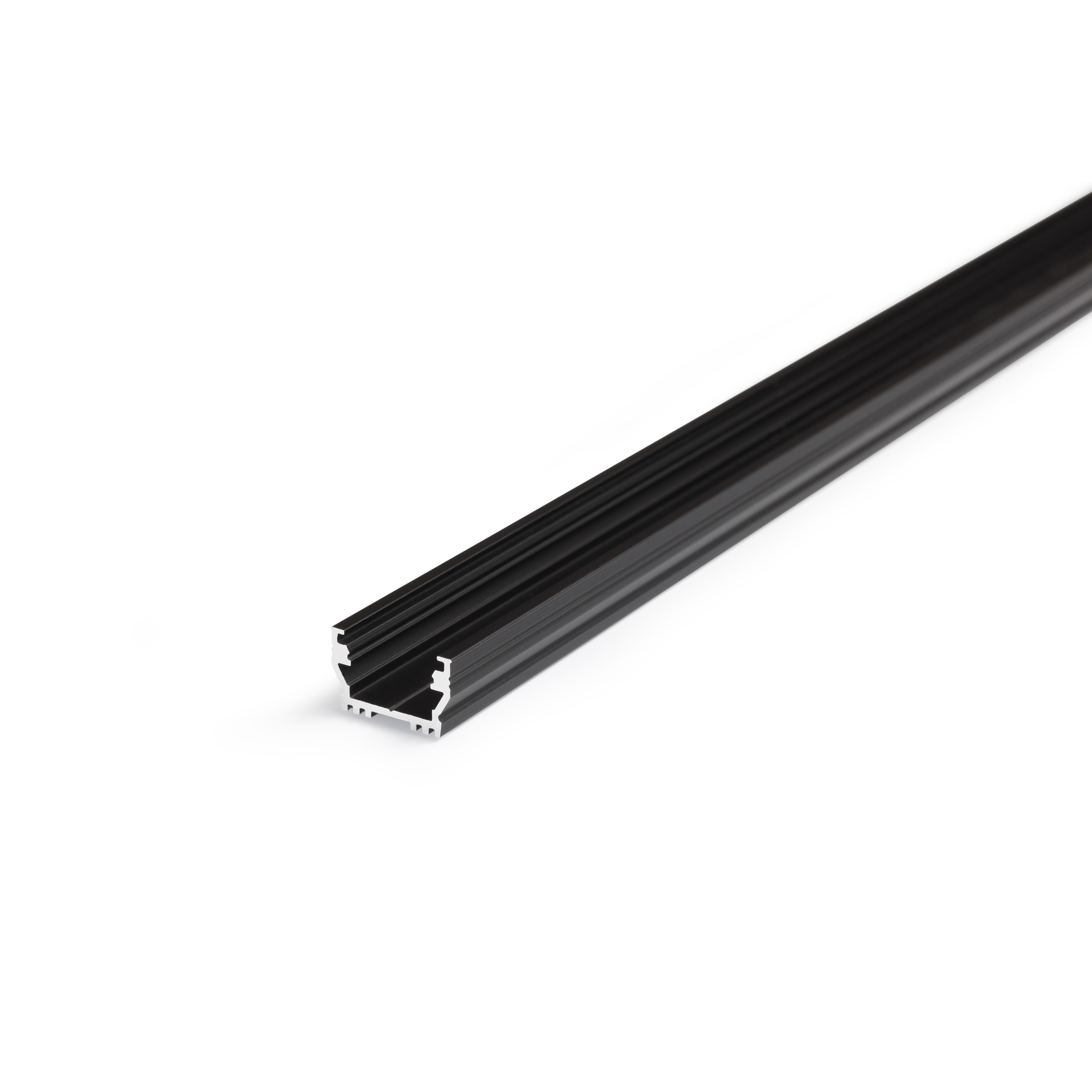 Profilé LED UNI12 /2m alu anodisé noir (BCD / U)