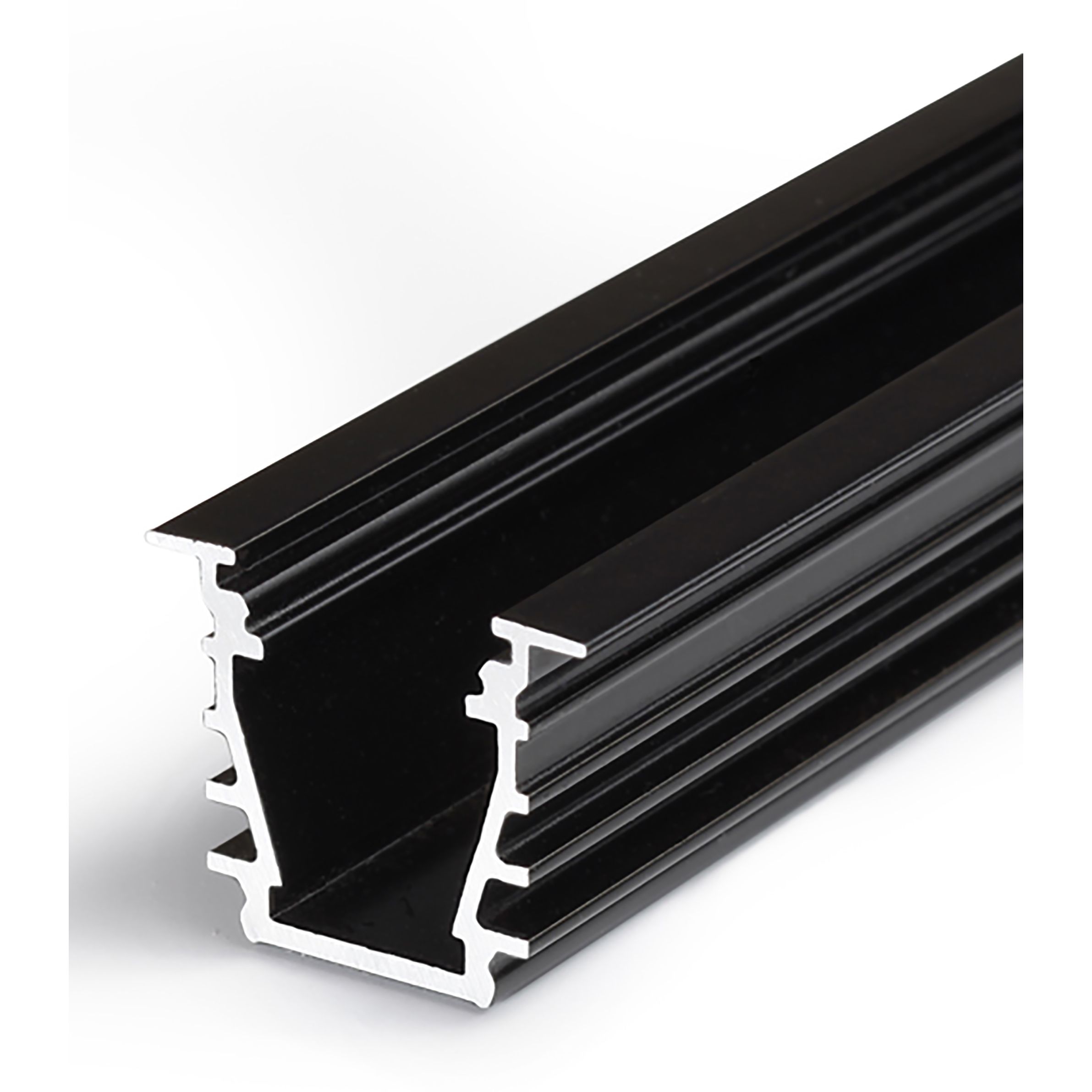 Profilé LED DEEP10 /2m alu anodisé noir (BC/UX)