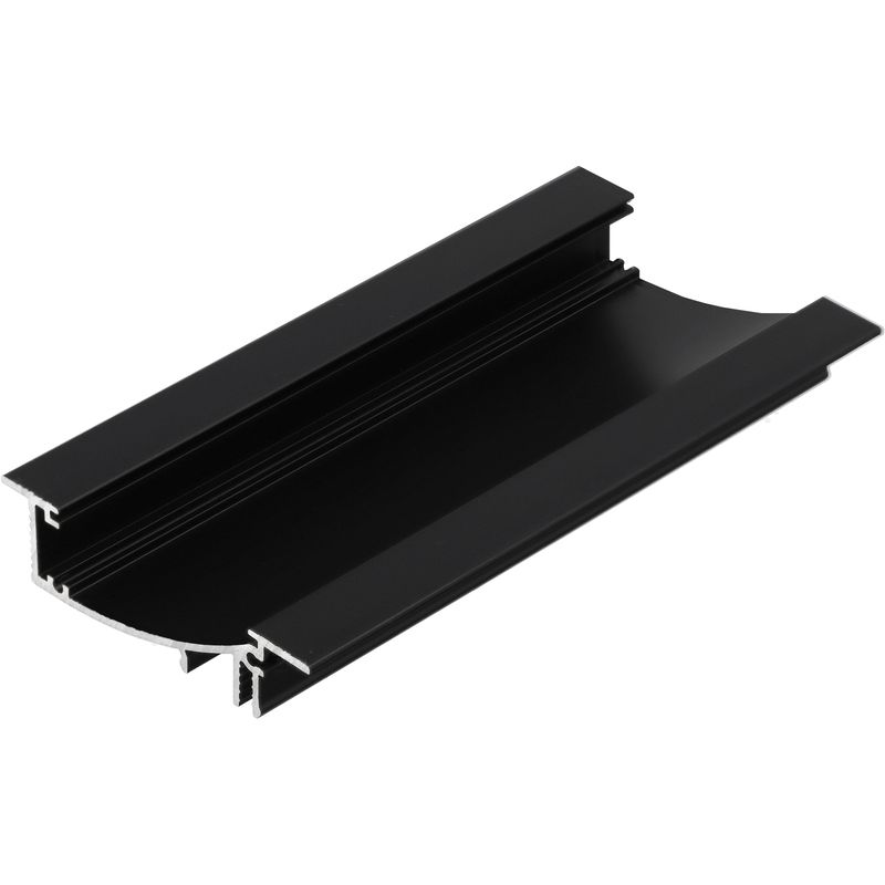 Profilé LED FLAT8 /2m alu anodisé noir (H/UX)