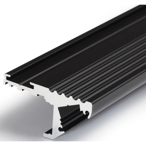 Profilé LED STEP10 /1,5 alu anodisé noir (C/-)