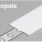 Diffuseur plat E /2mx19,2mm opale