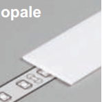 Diffuseur plat G /2mx29,5mm opale