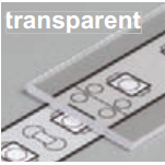 Diffuseur plat G /1mx29,5mm transparent