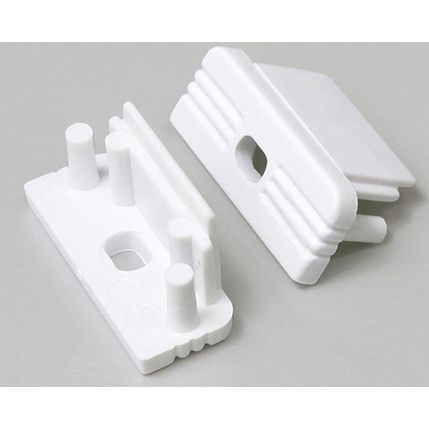 Terminaison SURFACE10 blanc + passage de câble (set de 2)