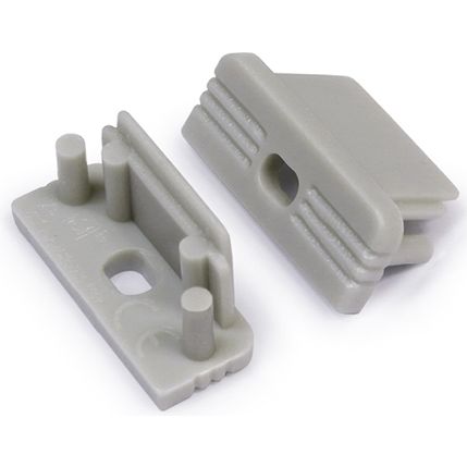 Terminaison SURFACE14 gris + passage de câble (set de 2)