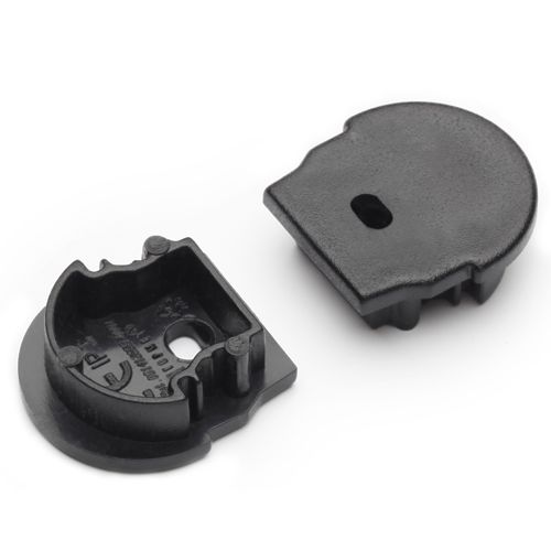 Terminaison UNI12 D noir + passage de câble (set de 2)