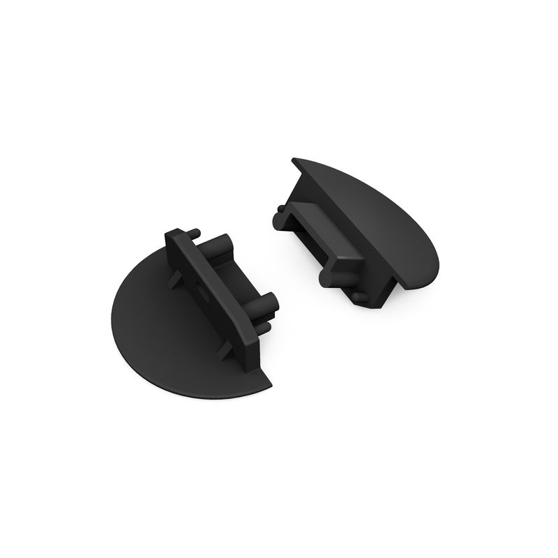 Terminaison GROOVE14 noir + passage de câble (set de 2)