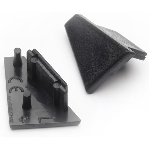 Terminaison CORNER10 noir (set de 2)