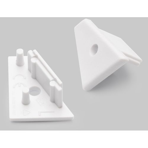 Terminaison CORNER10 blanc + passage de câble (set de 2)