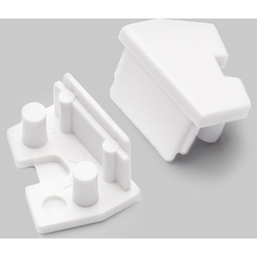 Terminaison EDGE10 blanc + passage de câble (set de 2)