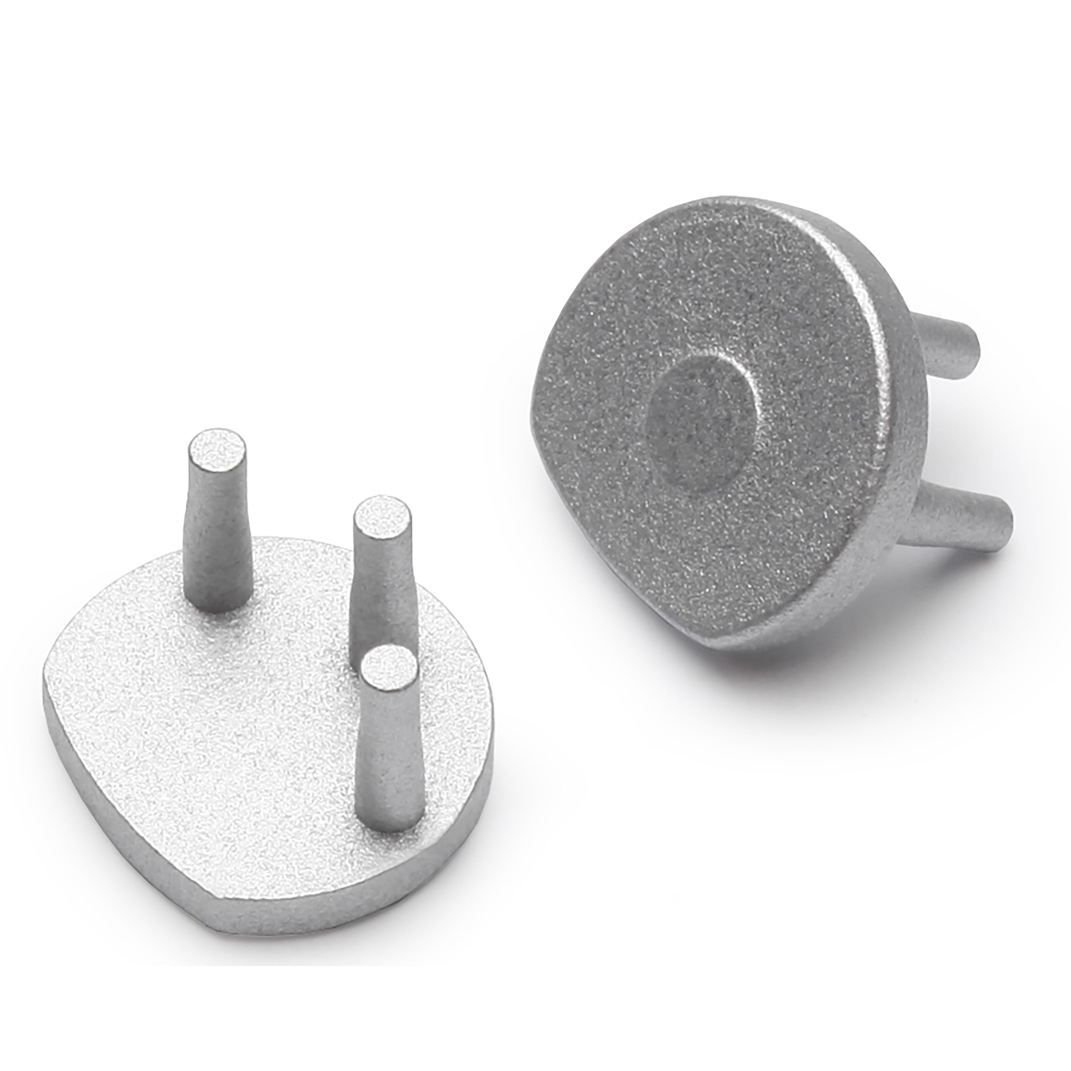 Terminaison PEN8 sans passage de cable argent (set de 2)