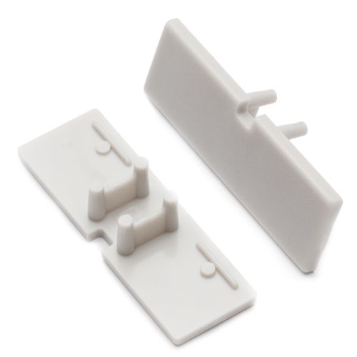 Terminaison BACK10 gris + passage de câble (set de 2)