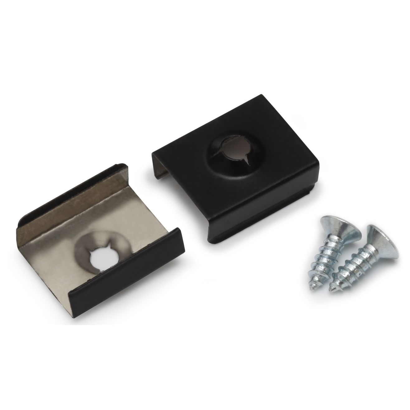 Support de fixation Z flexible percage conique inox noir (set de 1)