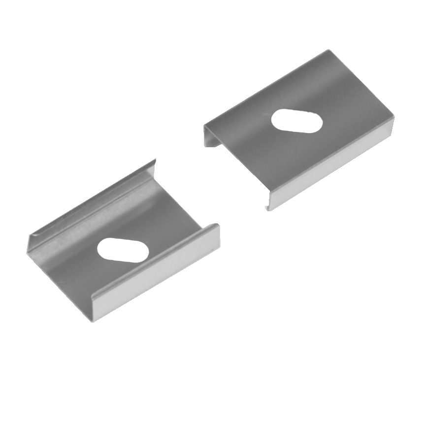 Support S de fixation inox flexible oblong (set de 2)