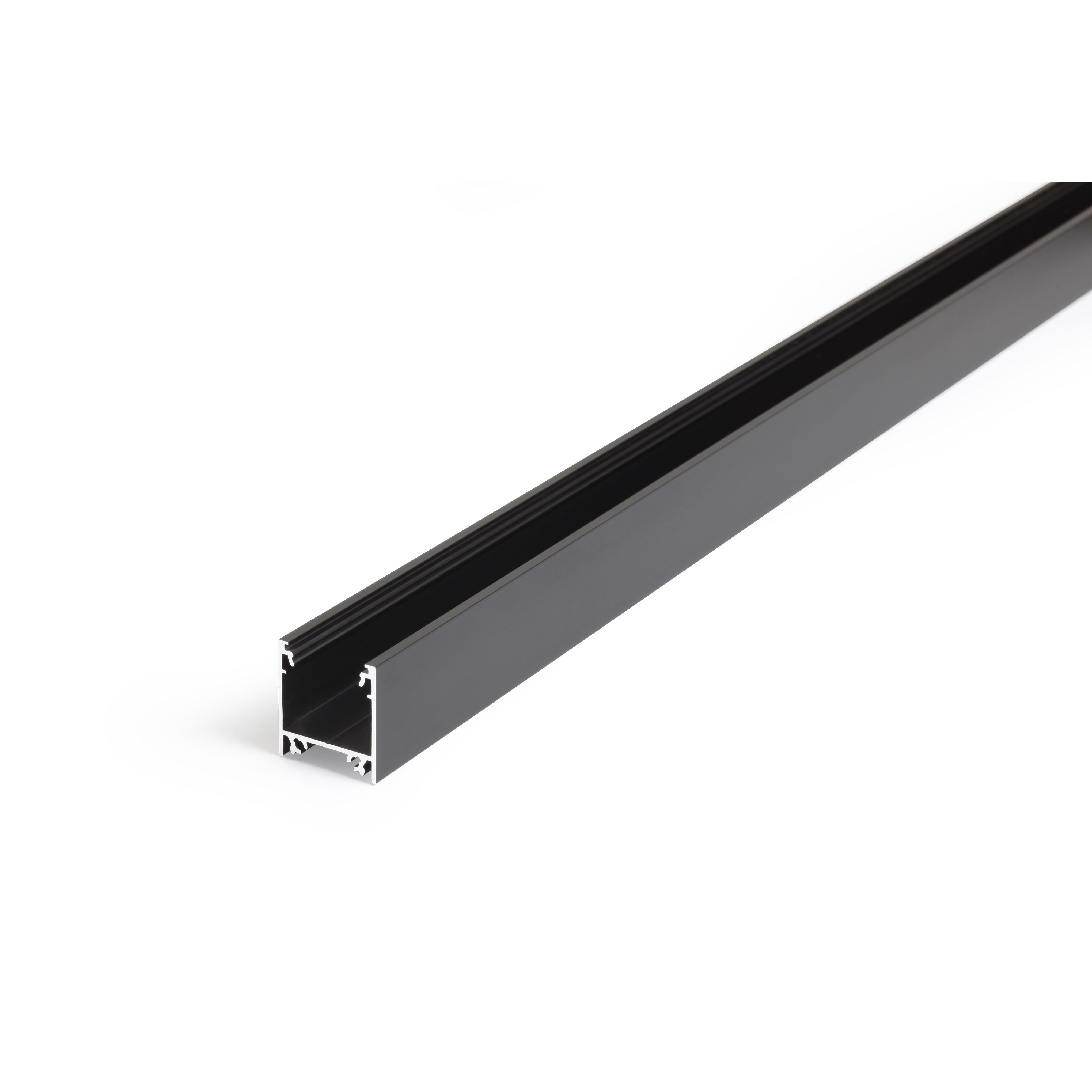 Profilé LED LINEA-IN20 /2m alu anodisé noir (EF/U7)