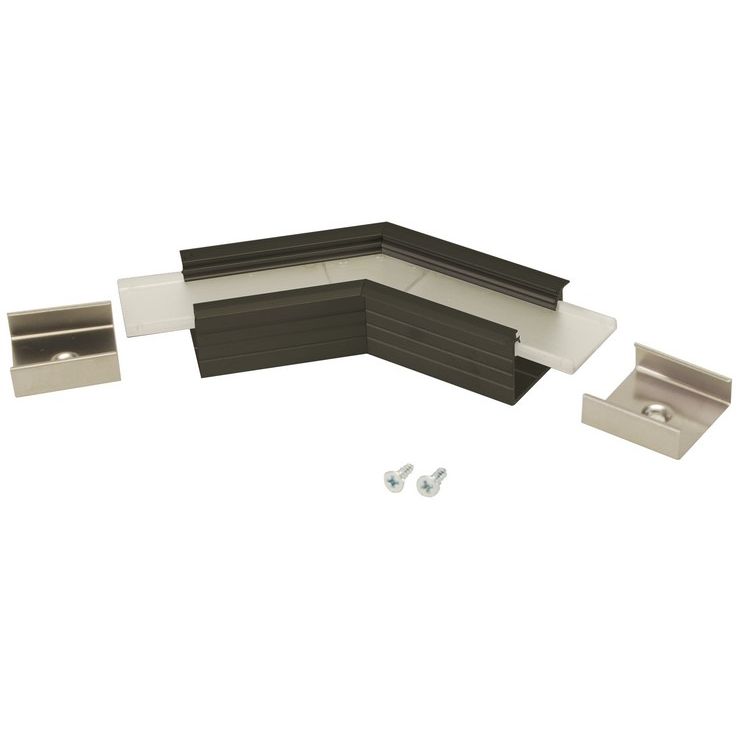 Connecteur LINEA-IN20 135° alu anodisé noir (set de 2)