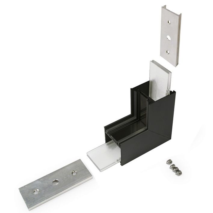 Raccord LINEA20 270° noir (set de 2)