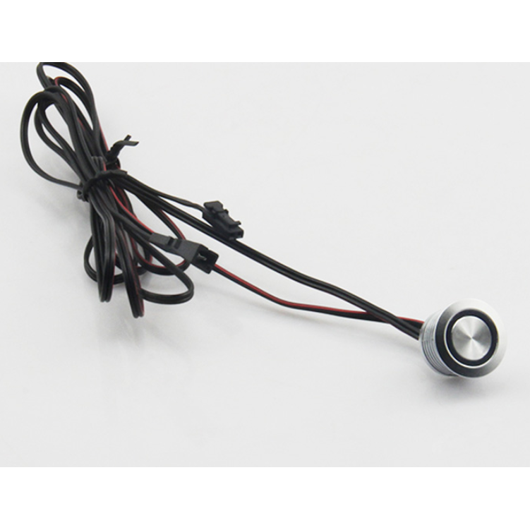 Interrupteur sensitif avec LED - à encastrer - on/off - dimmer - 12/24V