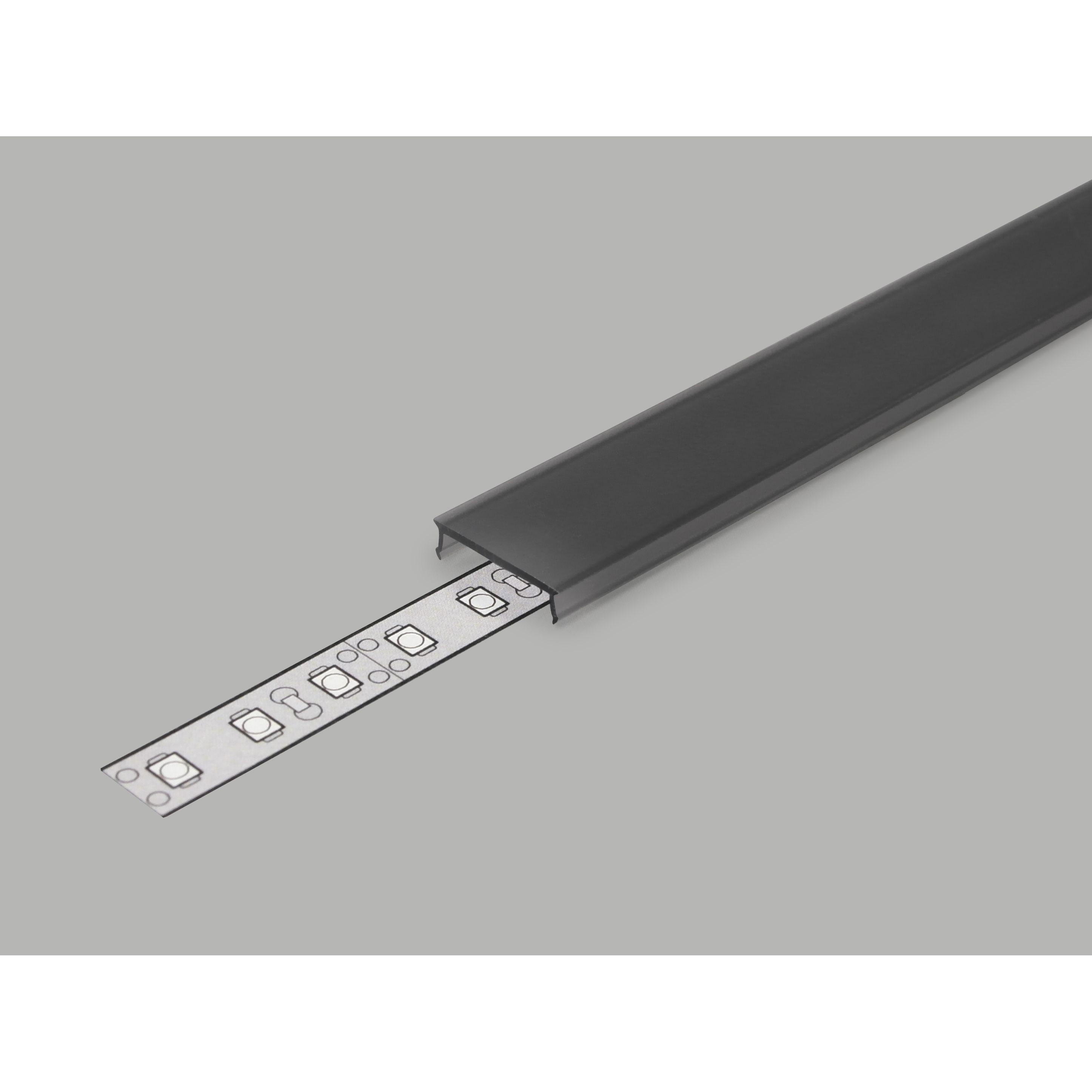 Diffuseur clips C3 /2m x 15mm NOIR