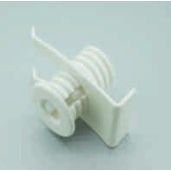 Support prise pour câble FK1 avec agraffe rapide - blanc - Ø 15,5 - kit x10