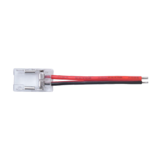 Connecteur TDG8-2 Câblé Strip LED COB 2 Pin 8mm IP20 150mm Rouge/Noir 24V - Boîte de 2