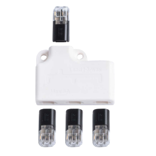 Distributeur en Y - In/Out: 1/3 - 2 Pin Blanc - pour ref 30924 - Boîte par 5