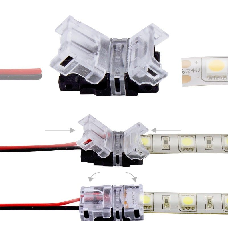 Prolongateur strip LED 10mm 2 contacts