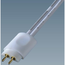 Plug mâle 2 broches 8 mm blanc 24V/3A