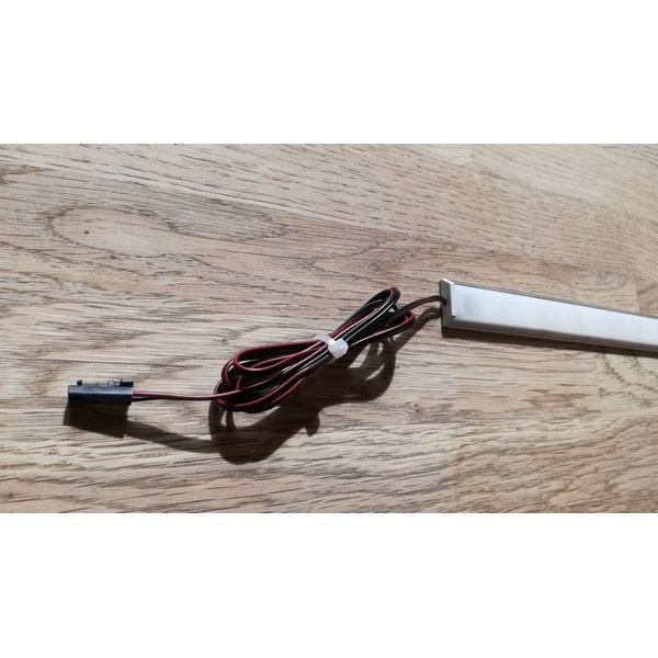 1 mètre de led (0.97 hors tout) entrée  avec profil, diffuseur, led, autocollant, ENTREE+End-Cap