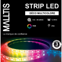 Strip LED IP65 SMD5050 RGB+W 19.2W 24V 5mx12mm